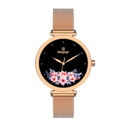 Montre Femme,Montres Femmes Bracelet en Cuir Montres Fleur série à Quartz de Luxe étanche Mode Montre-Bracelet créative pour Femmes Filles Dames Cover