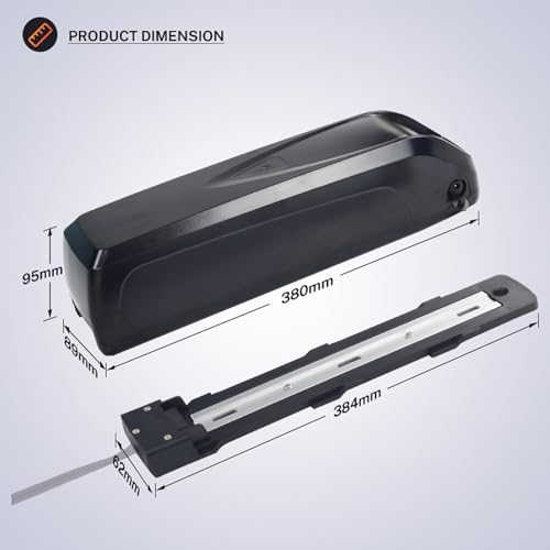 Image of 48V 14Ah Ebike Battery Hailong Down Tube Lithium E-Bike Batteries with Adapter - 30A BMS, Fits 250W-1000W Motors, Replacement for Rad Power Electric Bike Battery