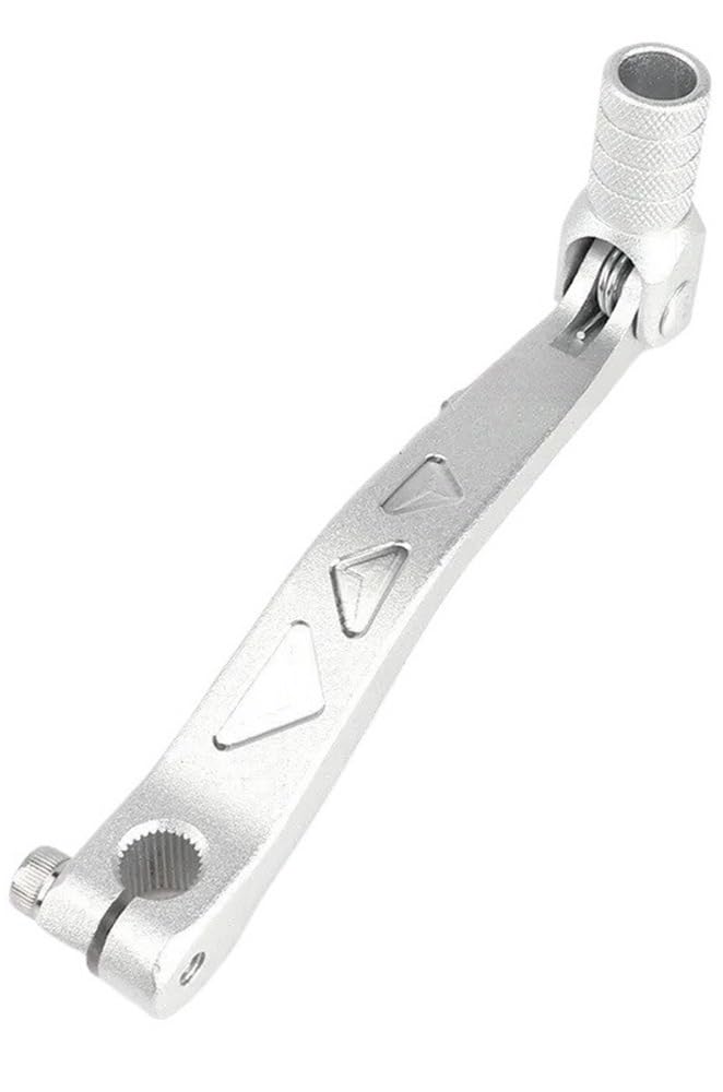 Ypmgrwlsn Silver Gear Lever Motorcycle Aluminium Folding Gear Shifter Shift Lever Dirt Pit Bike For 50Cc 70Cc 110Cc 125Cc For Crf 50