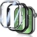 Produktbild UM UNIQUEME für Apple Watch Series 10 46mm Hülle - 2 Stück, 360° Ultradünne PC Hard Schutzhülle, Kratzfest & Voller Schutz, Displayschutz für iWatch 46mm - Transparent