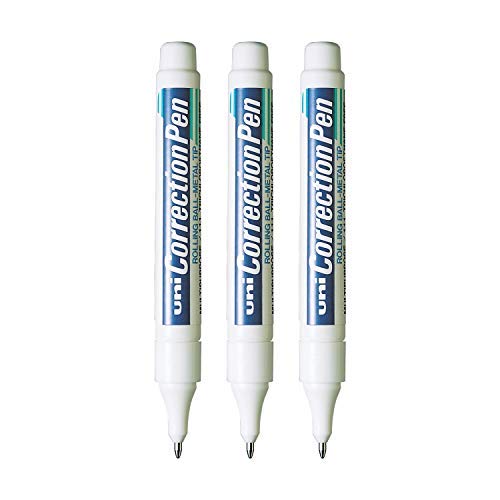 UNI-BALL Correction Pen Set - Pack of 3 (White) (B07P25BGMG) Amazon Price History, Amazon Price Tracker