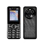 Téléphone Portable Senior Débloqué avec Grosses Touches, GSM Double SIM Telephone Portable Senior Basique pour Personnes Agées avec Batterie 1800mAh, Recharge Micro B, Son Puissant, Torche (Black)