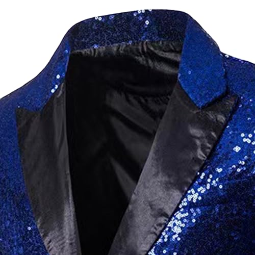 DGHM-JLMY Men's Sequin Blazer One Button Suit Jacket Party Festival Wedding Prom Dress Coat2