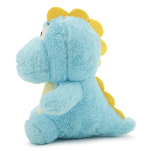 Image of Blue Dino Soft Toy for Kids with Cute Hug-Friendly Plush for Babies, Toddlers & Children Safe, Lightweight & Easy to Clean (25CM)