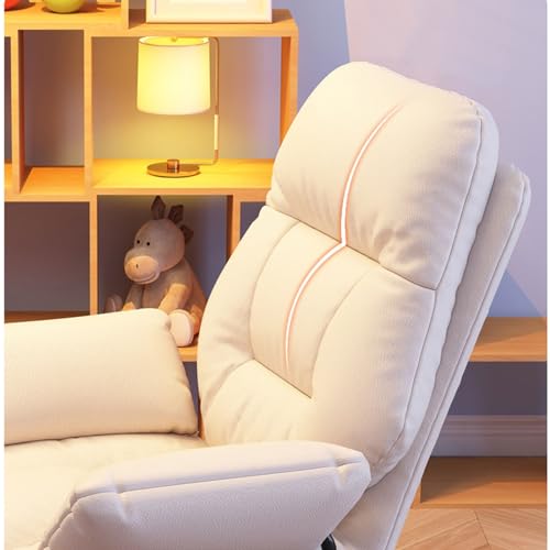 Chaise informatique confortable beige pour le bureau à domicile