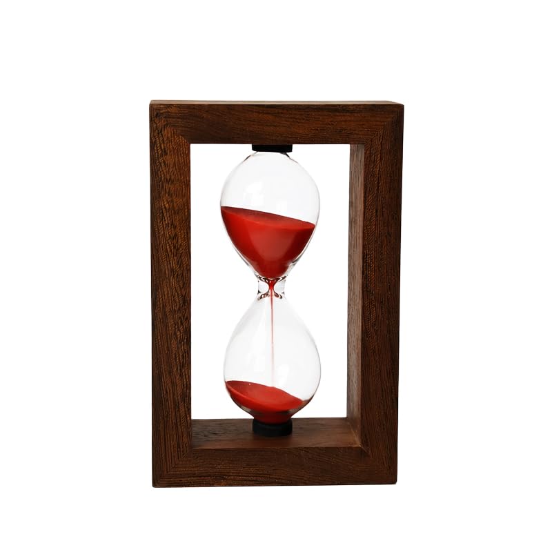 Reloj de arena de 3 minutos de madera sapele temporizador de cocina hogar y oficina
