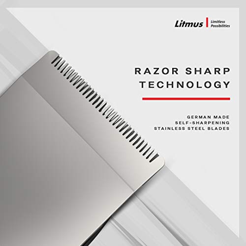 Image of LITMUS Men Precision Beard Trimmer PT-101(Luxury Edition, Chrome), Waterproof | Corded & Cordless | Run Time: 70 Mins