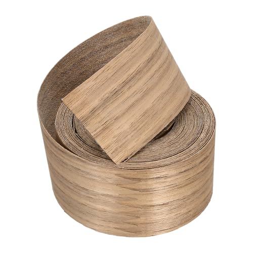 Cinta de borde de madera nogal 2x25 pies para reparación de muebles