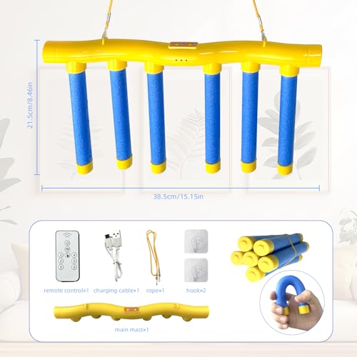 DiazEase Remote Control Reflex Stick Game, Family Interactive Reaction Time Training - Falling Sticks Challenge for Hand Eye Coordination Training, Party Reflex Challenge Games & Adults/Kids (Yellow) - Image 4