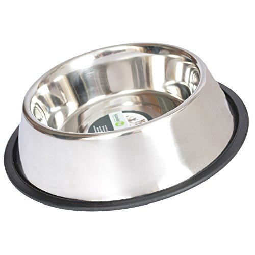 Iconic Pet 12 Cup Stainless Steel Non-Skid Pet Bowl For Dog Or Cat, 96 Oz #TOP2