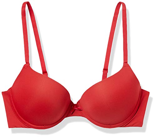 Marchio Amazon - Iris & Lilly Reggiseno donna push up, Donna, Rosso (Scarlet Sage), 2B, Label: 34B