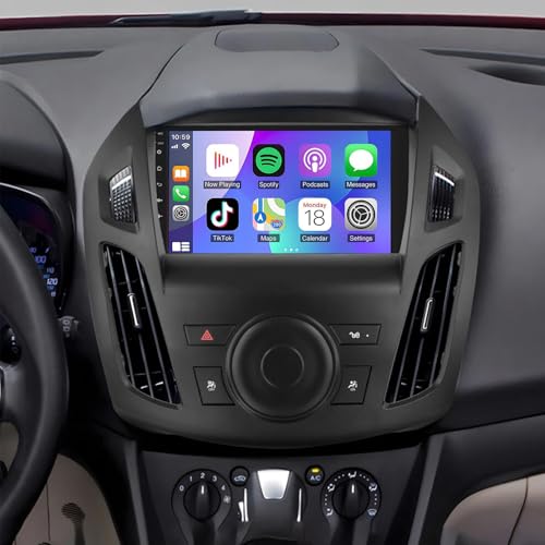 PHEZEN Car Stereo Radio for Ford Transit Connect 2014 2015 2016 2017 2018,7'' Car Radio Touchscreen with Wireless CarPlay Android Auto with GPS,Bluetooth,Rear Camera - 2+32G