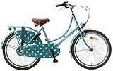 hollandrad edwards omafiets Gemuffter Stahlrahmen Unbekannt 22 Zoll Mädchen Hollandrad Popal Omafiets OM22N3 3 Gang, Farbe:grün