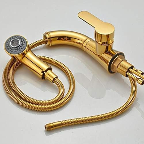 Robinet de cuisine moderne en acier inoxydable brossé avec commande mono-manette