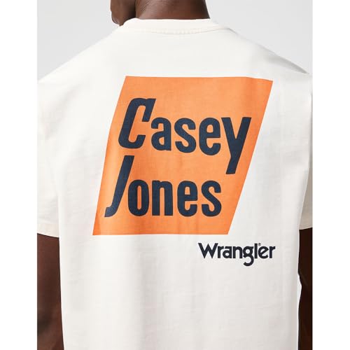 T-shirt Wrangler imprimé graphique de qualité supérieure blanc vintage - 6