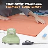 Econour Travel Mini Steam Iron for Clothes, Crafting, Quilting & Sewing - Portable Handheld Steamer With Safety Gloves and Storage Pouch - Image 2