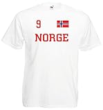 norwegen trikot 2016 Öko-Tex Standard 100. world-of-shirt Herren T-Shirt Norwegen/Norge im Trikot Look