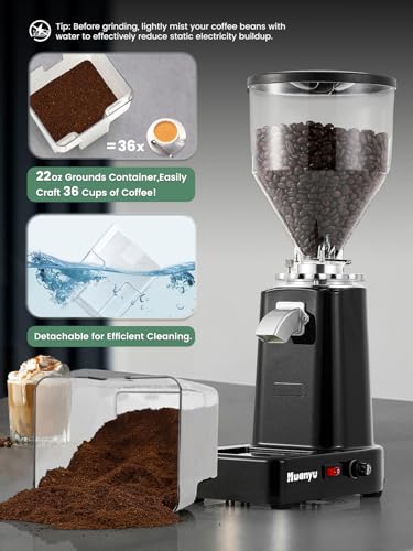 Electric Coffee Grinder with 19 Grinding Settings and Large 35oz Capacity for Home Use