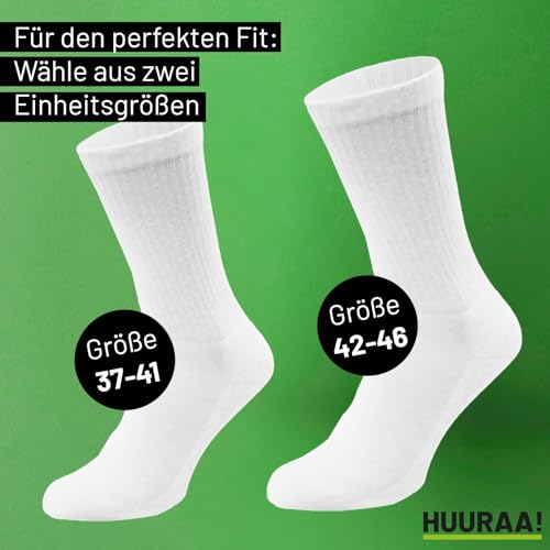 Huuraa Unisex Socken Französische Bulldogge Frenchie Comic 42/46 White Baumwolle Tennissocken Geschenkidee