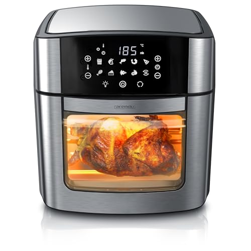 Arendo - XXL Heißluftfritteuse 16 Liter - Grill - Dörrautomat...