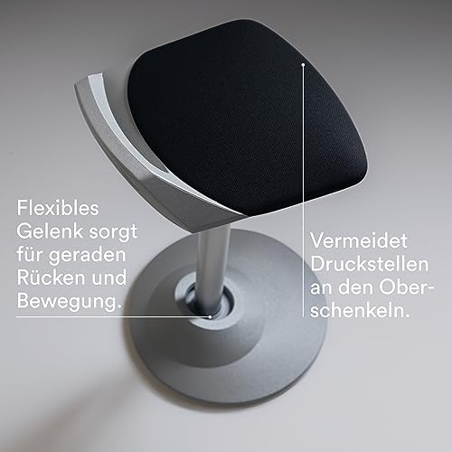 Aeris Muvman Stehhocker – Ergonomische Stehhilfe mit höhenverstellbarer Sitzhöhe