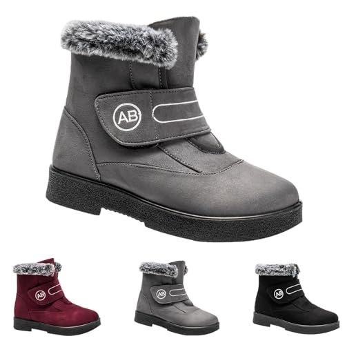 Bottes d'hiver femme avec doublure chaude antidérapante