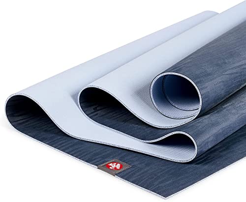 Manduka eKO Lite Yoga Mat - For Women and Men, Lightweight, Durable, Non Slip Grip, 4mm Thick, 71 Inch, Midnight Blue