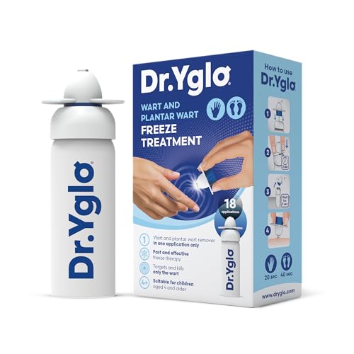 Image of Dr. Yglo Wart and Plantar Wart Removal | Fast and Effective Wart Freeze Treatment for Feet and Hands | Drug-Free Cryo Freeze Therapy with Precision Applicator | Wart Remover Freeze | 18 Applications