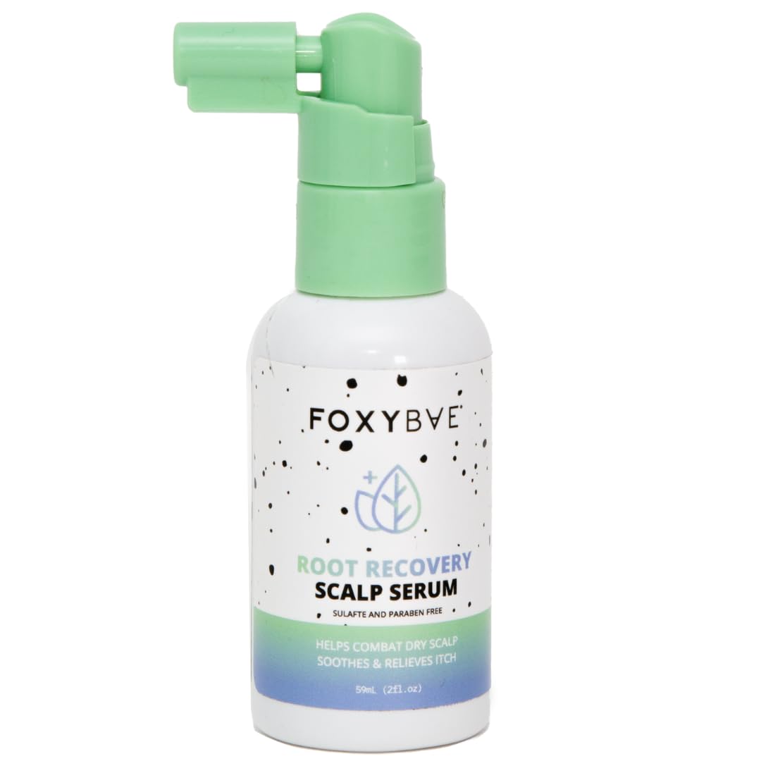 FoxyBaeScalp Serum - with Tea Tree Oil - Soothing Hair Oil - Detox, Cleanse, Moisturizes, Soothes, Clarifies Build Up - Root Recovery - 2 Fl Oz
