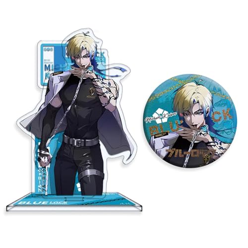 ブルーロック グッズ セット 大型アクリルスタンド 75mm缶バッジ 潔世一 蜂楽廻 糸師凛 コレクション 誕生日プレゼント 非公式 (ミヒャエル・カイザー) [並行輸入品]のサムネイル