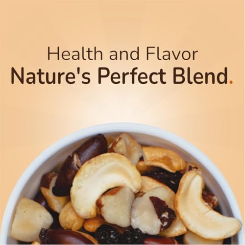 Image of Organic Trail Mix Nuts & Raisins 7oz - Brazil Nuts, Cashews, Baru Nuts & Raisins - Gluten Free, Non-GMO, Vegan, Healthy Snack - Forest Up