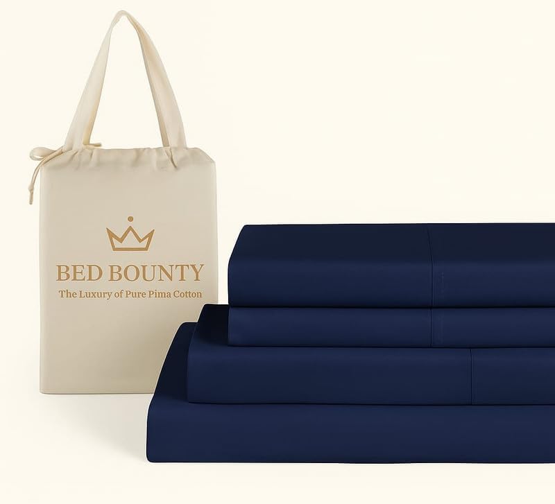 Ultra Premium Luxury 4Pc Sheet Set 100% Pima Cotton, 12-Inch Deep Pocket, Super Soft & Breathable Bedding – [King] – [White]