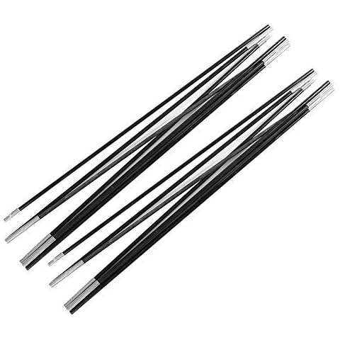 4M Fiberglas Camping Zeltmaststangen Außenstützstangen Markisenrahmen Kit Zeltstangen Cover