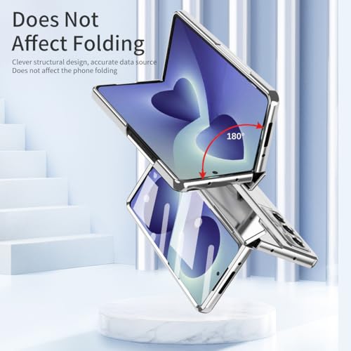 Coque Samsung Z Fold8 Ultra avec charnière et support argent