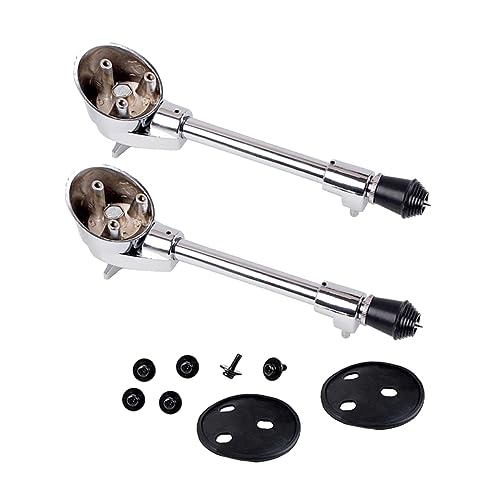 Totority Easy Install Drum Stand Leg Parts Set of 2 Bass Drum Legs Skid-resistant Base for Use