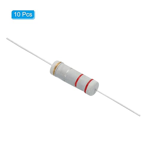 Miniatura 9 de PATIKIL Resistencia de película de carbono de 5 vatios y 0.1 ohmios, 20 resistencias de tolerancia al 5 %, anillo axial de color de plomo para