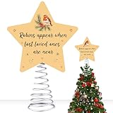 Decoración para árbol de Navidad, petirrojos aparecen cuando los seres queridos perdidos están cerca de madera para decoración de árbol de Navidad, decoración del hogar y jardín