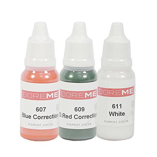3 Bottles Set, The Elixir Makeup Tattoo Pigment Permanent Tattoo Ink Microblading Pigment Artist Ink, MODIFIER SET