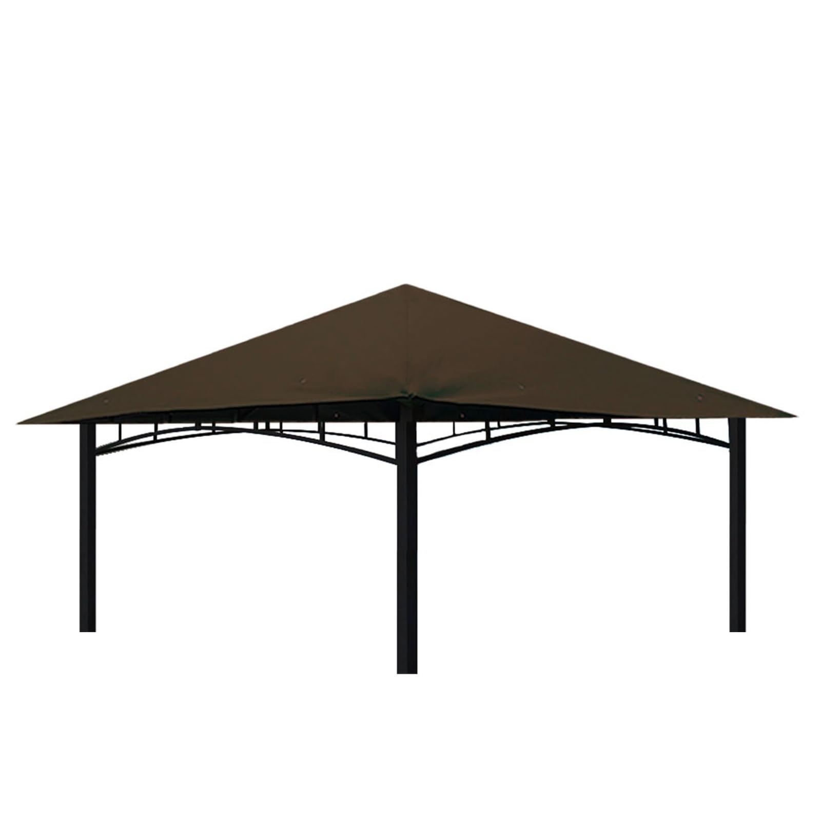 freigarten.de Ersatzdach für Pavillon 3x3 Meter Sand Antik Pavillon Wasserdicht Material: Panama PCV Soft 370g/m² extra stark Modell 3 (Braun)