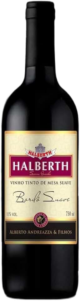 Vinho Tinto De Mesa Suave Halberth Bordô 750ml