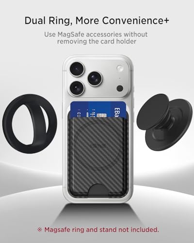 Tarjetero magnetico movil Apple compatible con fundas de iPhone 17 y 14 Plus 2