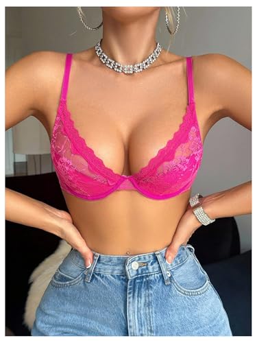 Image of SOLY HUX Women's Sexy Lace Bras Underwire Everyday Bra Comfort Push Up Bralettes