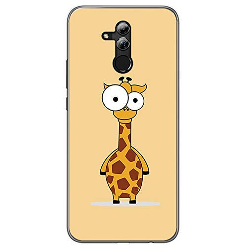Tumundosmartphone Funda Gel TPU para Huawei Mate 20 Lite diseño Jirafa Dibujos