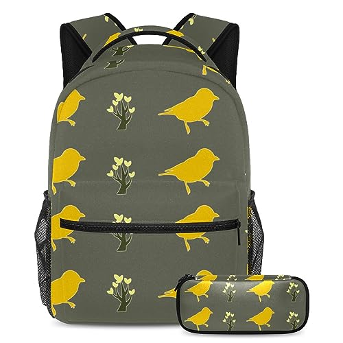 Sac à dos grand volume arbre oiseau pour stopper le désordre des fournitures scolaires