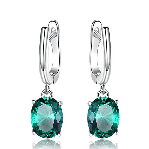 Boucles d'oreilles de mariage en argent 925 et zircone cubique pour mariée