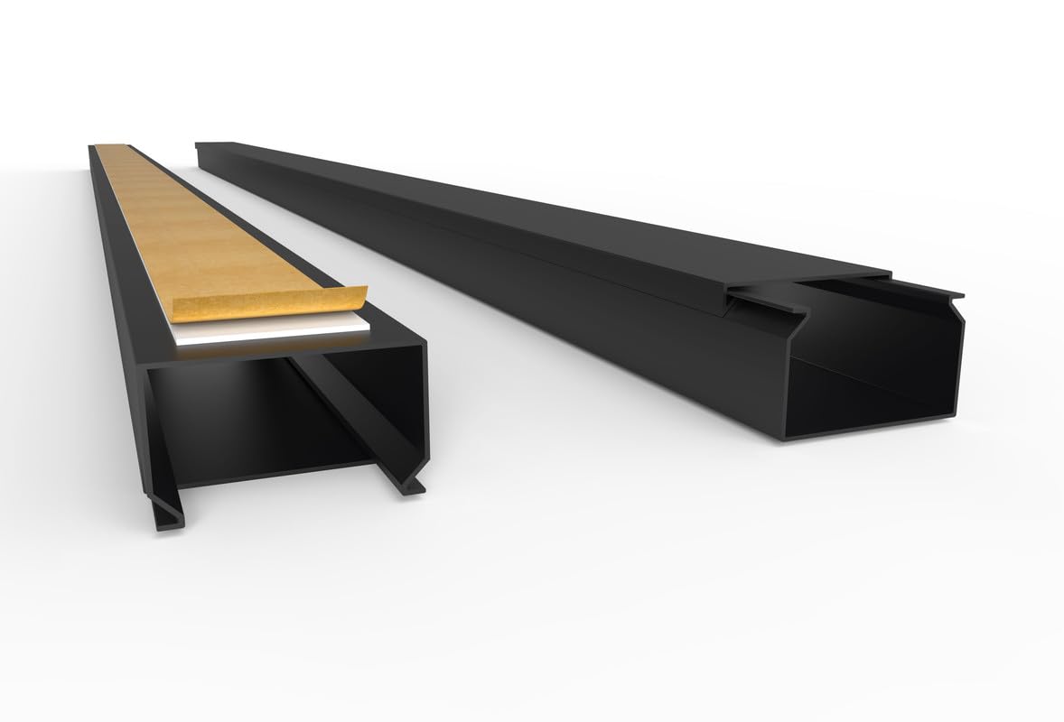 CILSON Kabelkanal, 40x25 mm, 1x2 m, Schwarz, selbstklebend