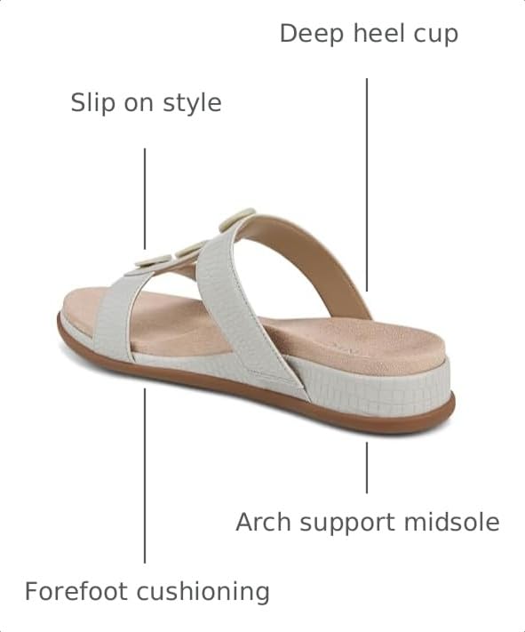 Image of Vionic Serra Women's T-Strap Slip-on Supportive Sandal