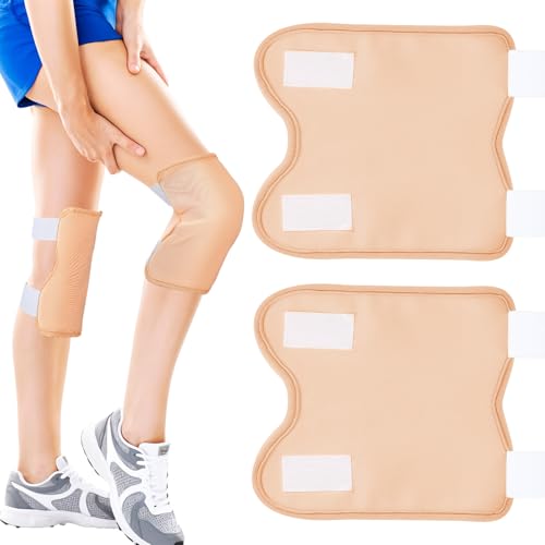QFGasre 2 Pcs Castor Oil Pack Reusable Organic Castor Oil Pack Wrap Kit for Knees Legs Arms Adjustable Castors Oils Compress Pad Anti-Oils Leak Design