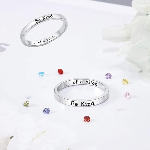 Be Kind...of A Bitch Ring Jewelry Rings for Women Be Kind Gift4