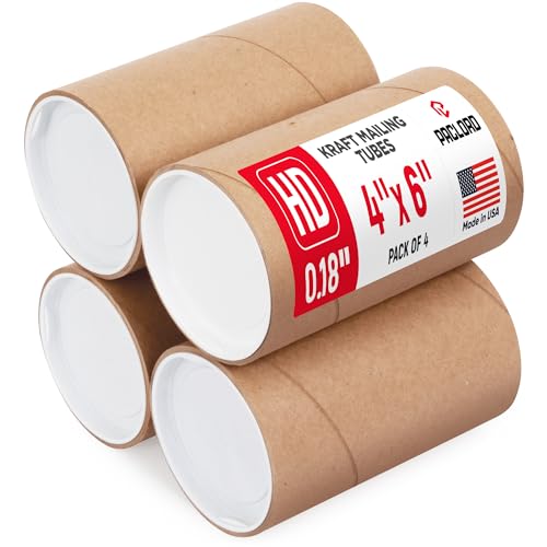 Tube d'expédition carton 10,2x15,2 cm rigide pour sécuriser vos envois d'art